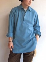 1960ǯ她ǥ󷳥꡼ԥ󥰥ġ1960's Dead Stock Swedish Military Sleeping Shirt Saxe Blue