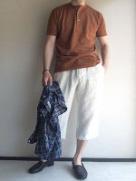 ヘビーリネンイージーショーツ ホワイト heavylinen easy shorts white(メンズＳ)／DjangoAtour