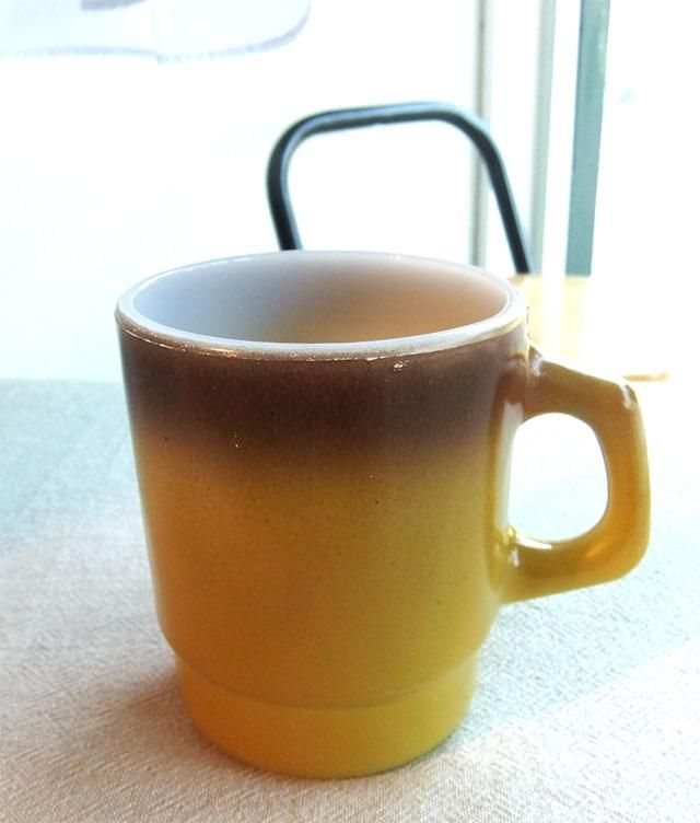 スタッキングマグ グラデーション茶～黄土色 Firekingファイヤーキング 
