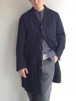 ʥ饤ͥ󥳡ȡ֥å anotherline linen coat blackDjangoAtour ANOTHERLINE