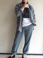 ͥ󥤡 hosomi ѥ ɥ  linen easy hsm pants celadonDjangoAtour