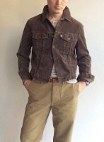 1980ǯե󥹤Υ꡼ХǥС 1980's French Corduroy Coverall by Levi's Brown