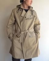 Hooded Moto Coat, Beige Ventile TwillWorkers