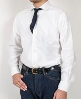 Wide Spread Shirt, White Spima OXWorkers