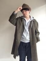 1960ǯ ꥹ  Хޥ󥳡ȡ1960's British  Wool Balmacaan Coat  Brown