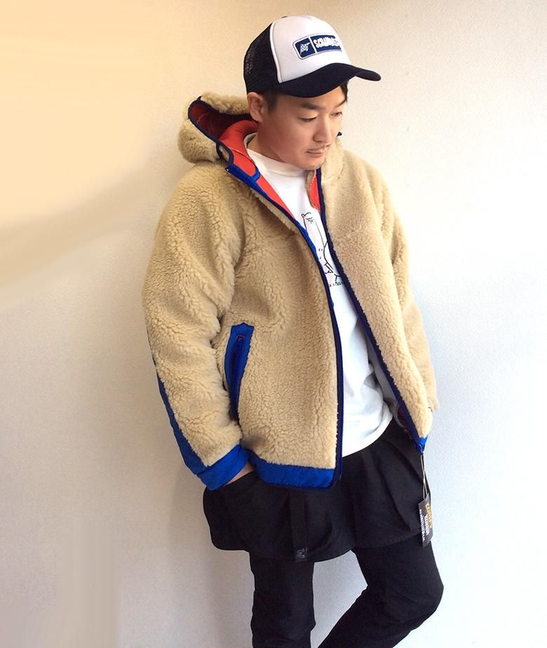 RABBIT HOODIE ラビットフーディ BEIGE×BLUE／COMFY OUTDOOR GARMENT ...