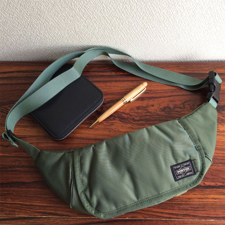 Travellers Funny Bag Airforce Green／KAPTAIN SUNSHINE Made by PORTER - マメチコ  Fashion and Vintage 通販
