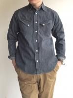 Western Shirt, 8 oz Black denim, WashedWorkers