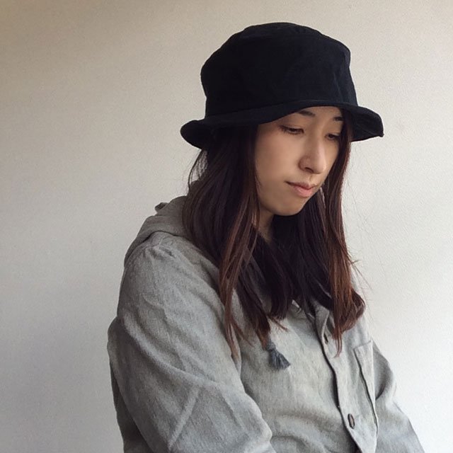 ヘビーリネン シュバリエハット・ブラック heavylinen chevalier hat Black／DjangoAtour - マメチコ  Fashion and Vintage 通販