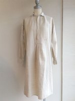 1900-1920's French Linen Smock Shirt Ecru