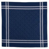 Cotton Sateen Scarf, Blue Star／Workers
