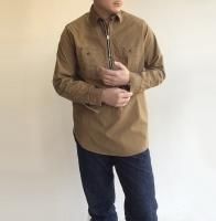 Zip Work Shirt, Khaki ShirtingWorkers