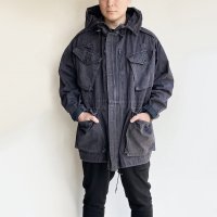 1980's British Royal Army Hooded Blouson Faded Black