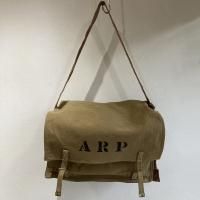 1930's British Heavy Canvas Shoulder Bag British Khaki