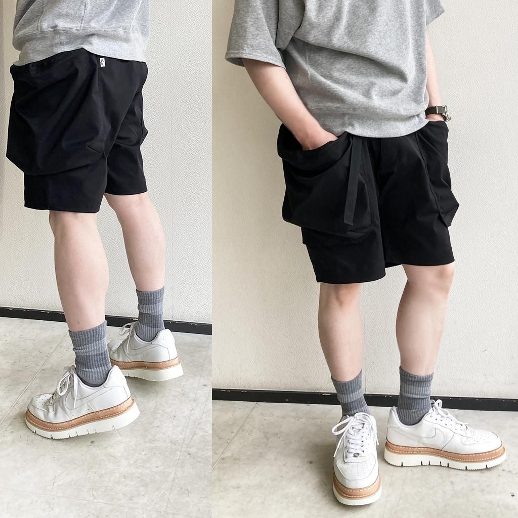 ACTIVITY SHORTS BLACK／COMFY OUTDOOR GARMENT - マメチコ Fashion