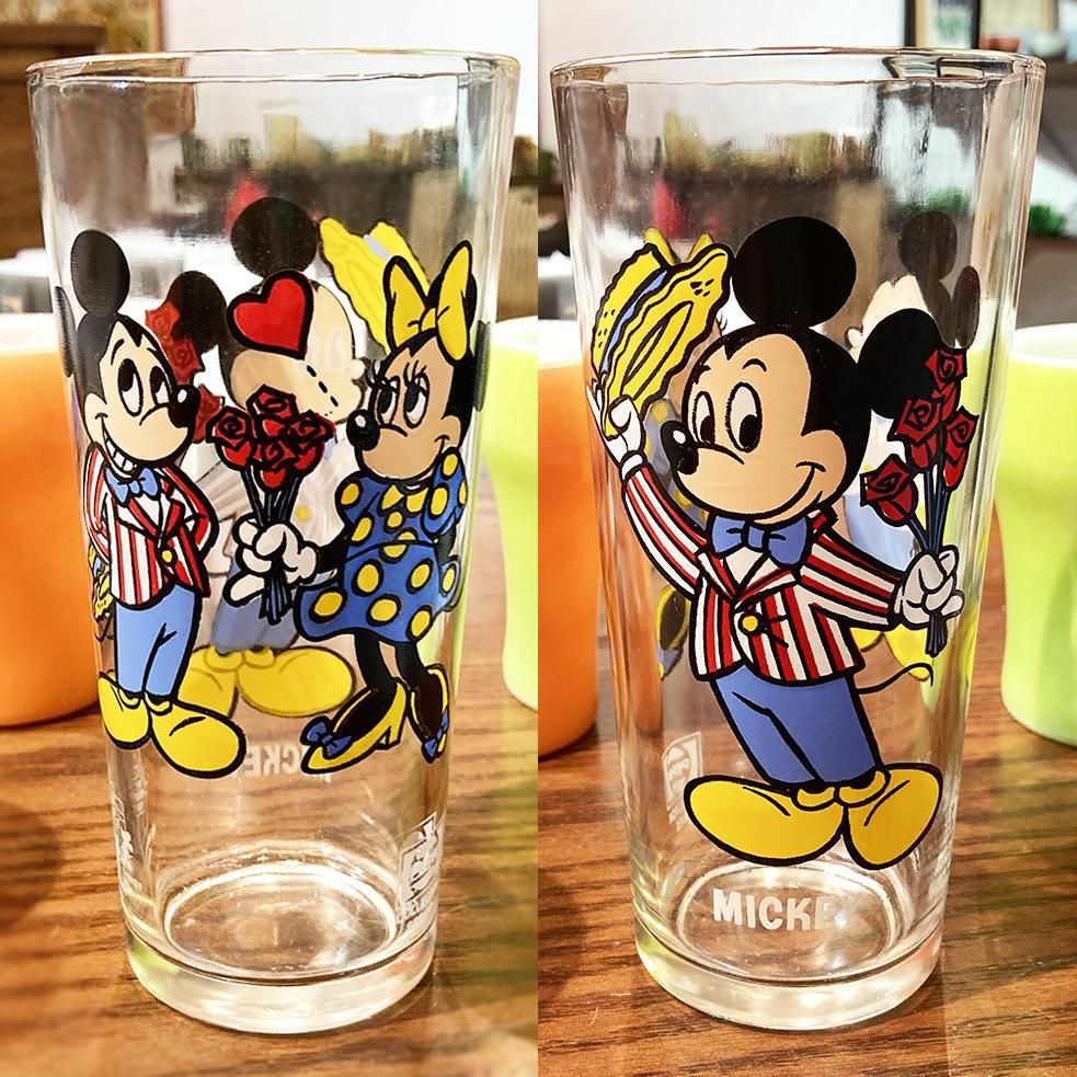 ミッキーマウス 1977年 1978年製 ペプシタンブラー Happy Birthday Mickey 50 Years Of Magic ブロックウェイグラスカンパニー製造 マメチコ Fashion And Vintage 通販