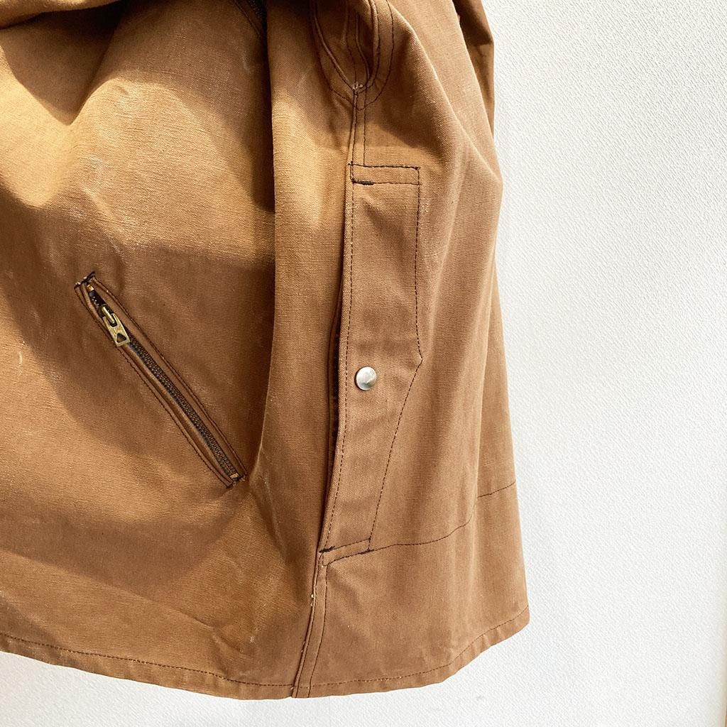 デッドストック　50s フランス　ハンティング　ジャケット　キャンバス 1950年代フランス デッドストック キャンバスジップアップ