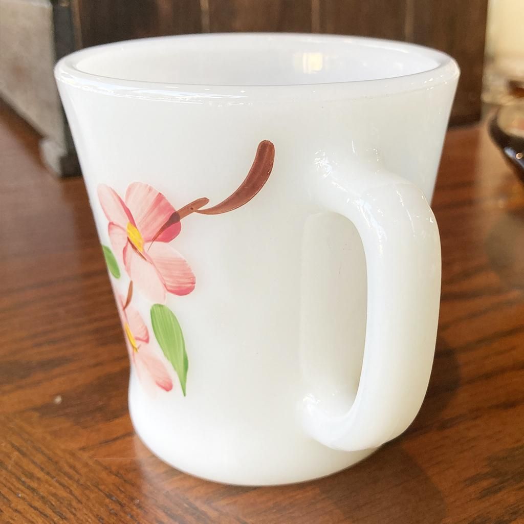 Dハンドルマグ ゲイファド ピーチブロッサム 1960年製造 Fire-king