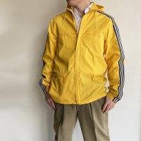 1970's Nylon Zip-up Blouson by adidas Made in France Yellow  Blue