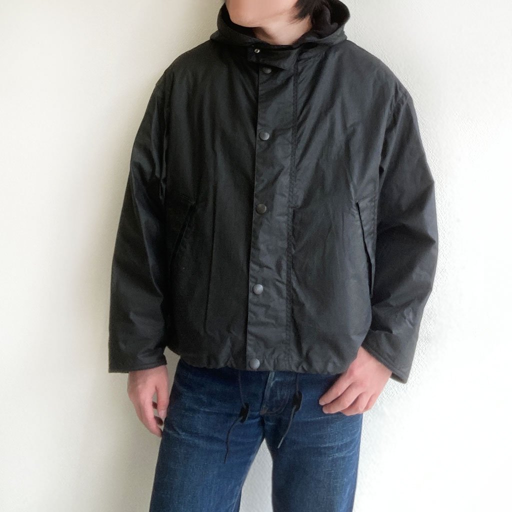 Big Transporter Hoody Jacket Black／made by BARBOUR × KAPTAIN