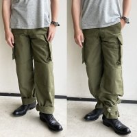 2021AW French Cargo Pants, OD Kersey／Workers
