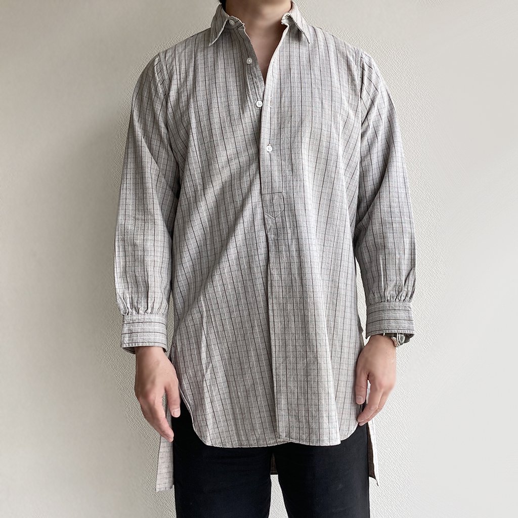 1950-1960's French Work Shirt フランスのワークシャツ　グランパシャツ - マメチコ Fashion and  Vintage 通販