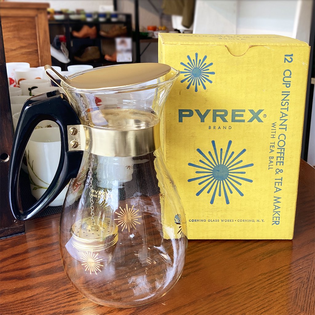 箱付き Instant Coffee and Tea Maker 1950年代製造 Old Pyrex
