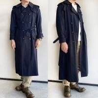 1980's Canada trench Coat by Aquascutum Navy80ǯ奢塼Υȥ