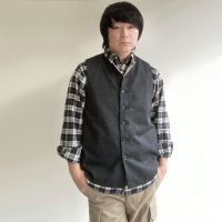 classic artisanal tweed vest blackDjangoAtour