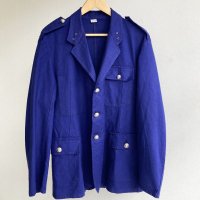 1960年代フランス消防士のジャケット【2】　1960's Dead Stock French Fireman Tailored Type Jacket Blue	