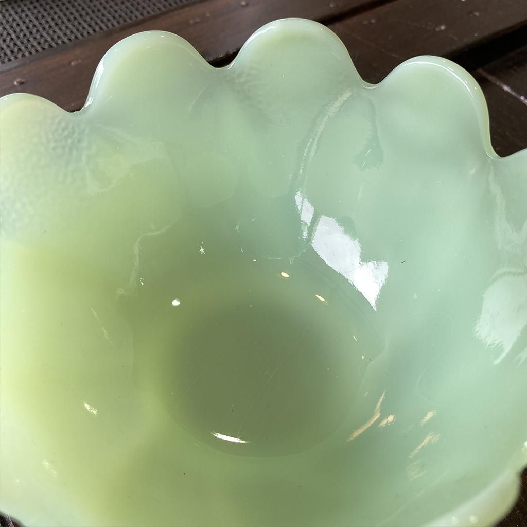 リーフ＆ブロッサム デザートセット 1950年代製造 Fire-king