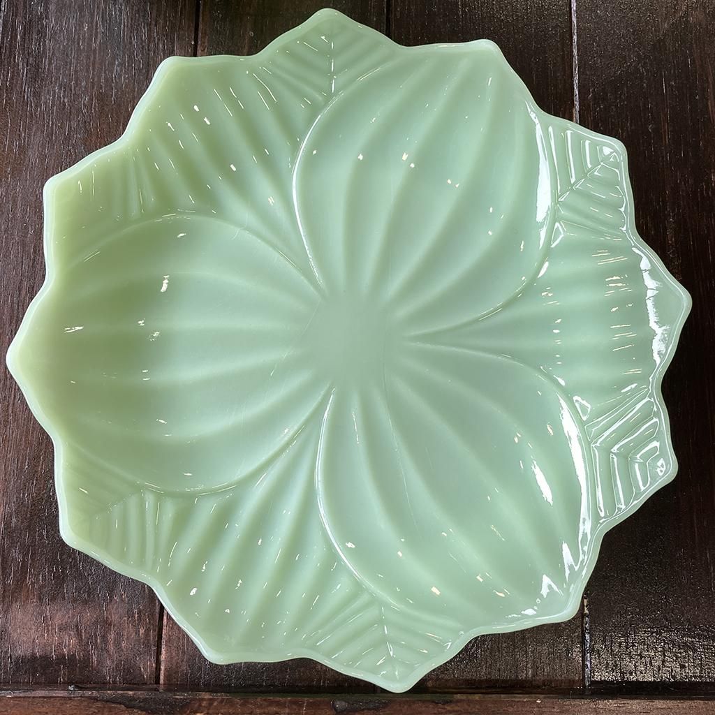 リーフ＆ブロッサム デザートセット 1950年代製造 Fire-king