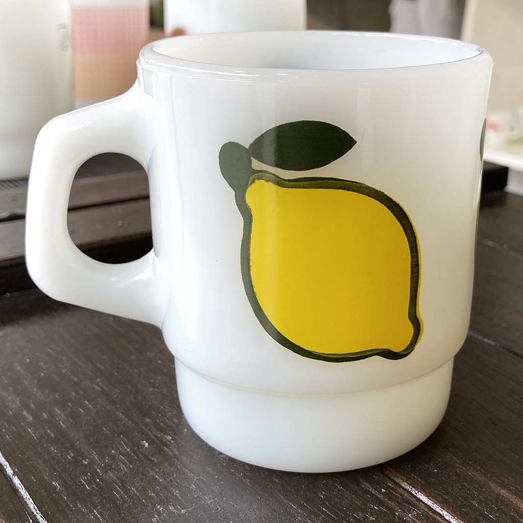 ファイヤーキング　マグカップ　レア　ヴィンテージ　アップル　Apple レモン