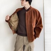 1980ǯ奤ꥢGVեɥ֥륾1980's Italian Fake Suede Blouson by GV Brown