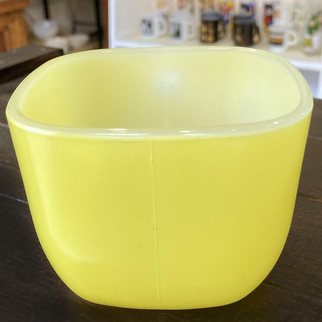 リプトンスープマグ イエロー 1960年代製造 Glasbake