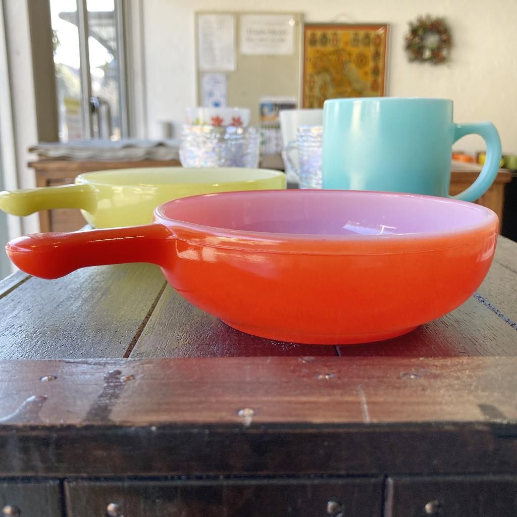 フレンチキャセロール赤 1917～1983年製造 Glasbakeグラスベイク（S