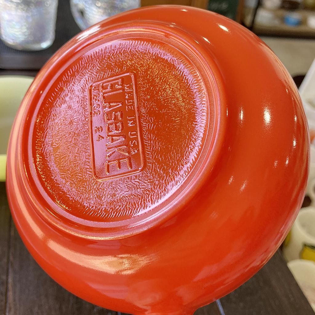フレンチキャセロール赤 1917～1983年製造 Glasbakeグラスベイク（S