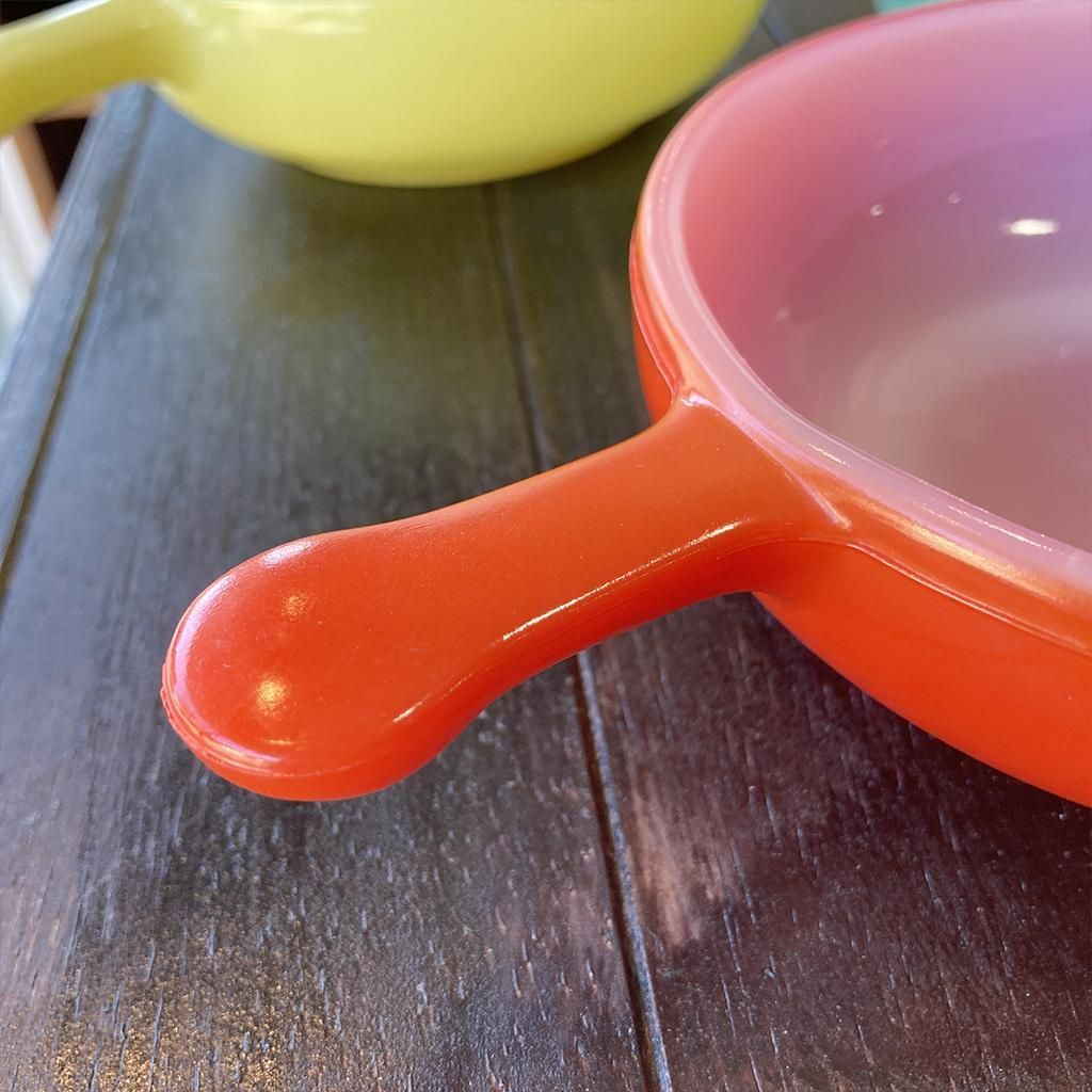 フレンチキャセロール赤 1917～1983年製造 Glasbakeグラスベイク（S