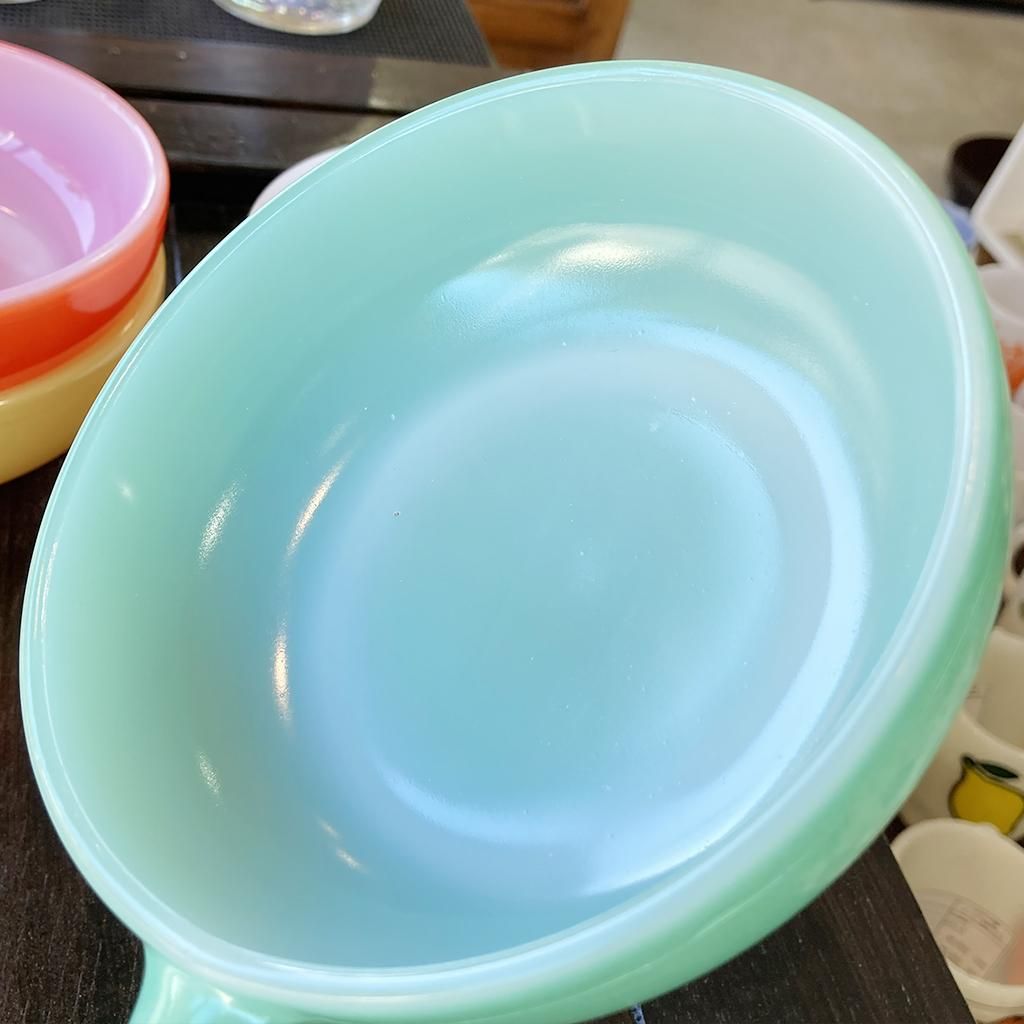 フレンチキャセロール緑 1917～1983年製造 Glasbakeグラスベイク（S