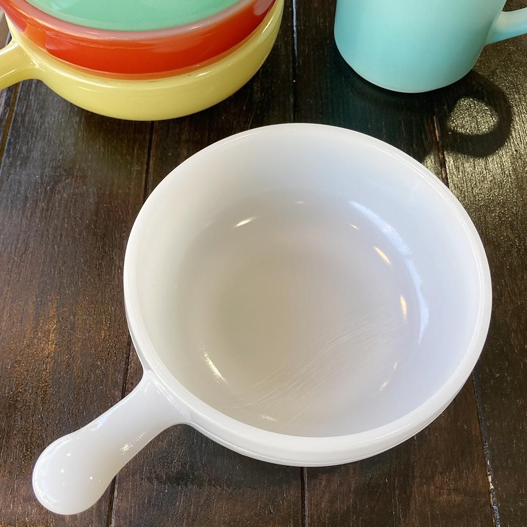 フレンチキャセロール白 1917～1983年製造 Glasbakeグラスベイク（S