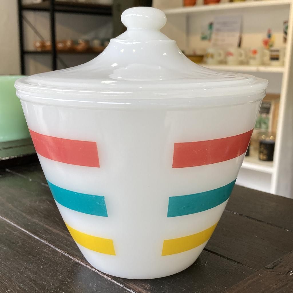 グリースジャー ストライプ 1952年頃～1955年頃製造 Fire-king