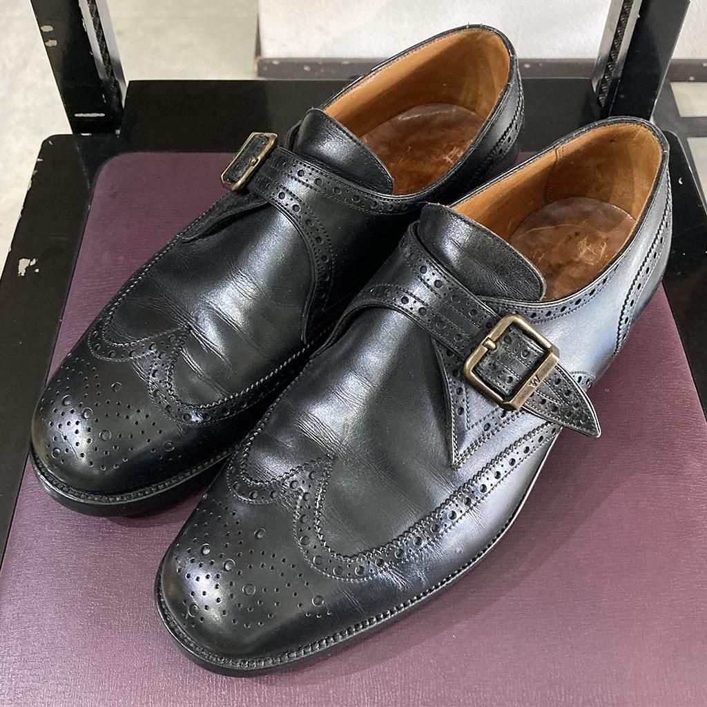 J.M.Weston J.M.ウェストン レザーシューズ黒 ロゴ旧タイプ(約 J.M.Weston J.M.ウェストン レザーシューズ黒 ロゴ旧タイプ(約