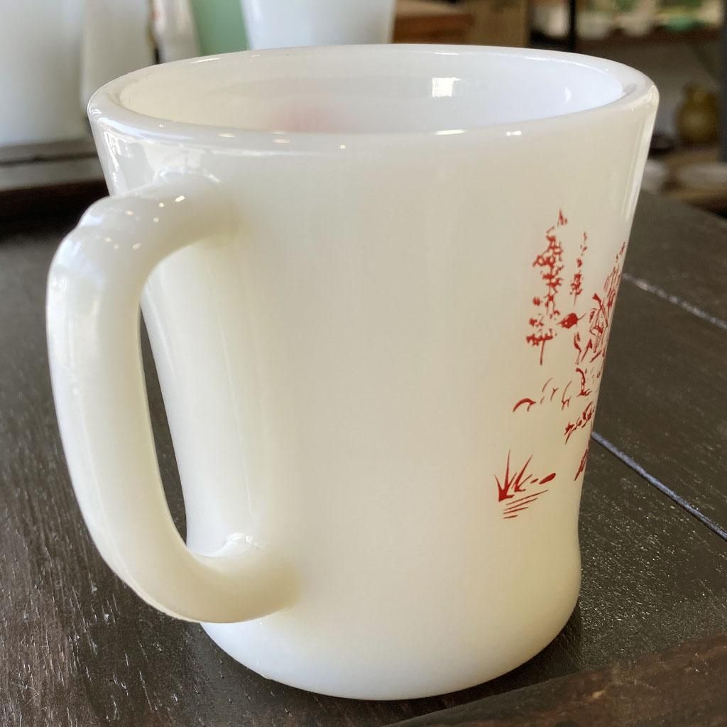 Dハンドルマグ アイボリー デイビークロケット赤 1952年代～1955年頃