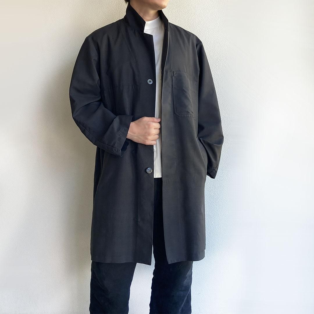 1970年代フランスのマキニヨン ワークコート ブラック　French Maquignon Work Coat Black - マメチコ  Fashion and Vintage 通販