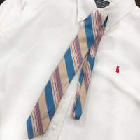 1980's Vintage Italian Regimental Tie Salmon Pink
1980年代イタリア製 ヴィンテージ レジメンタルタイ サーモンピンク
