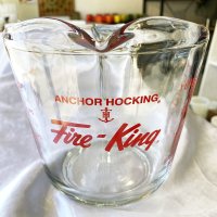 メジャーカップＬサイズ（計量ガラス製カップ約1000ml） Fire-king ファイヤーキング アンカーホッキング社