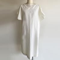 1950ǯ奤ꥢåȥɥ쥹 ܥ꡼1950's Italian Cotton Dress Ivory