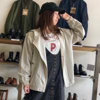 1980ǯեȥ꡼ǥ åץåץ֥륾 1980's French Asymmetry Design Zip-up Blouson Pale Grey
