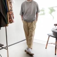 1980ǯ衼ååȥѥ  1980's Euro Cotton Trousers Light Yellow