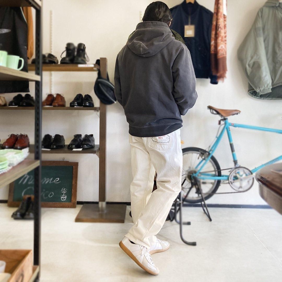 Lot 801 Straight, White, 13.75 oz, White Denim Workers - マメチコ